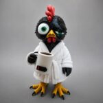 Figurine Poule stylisé