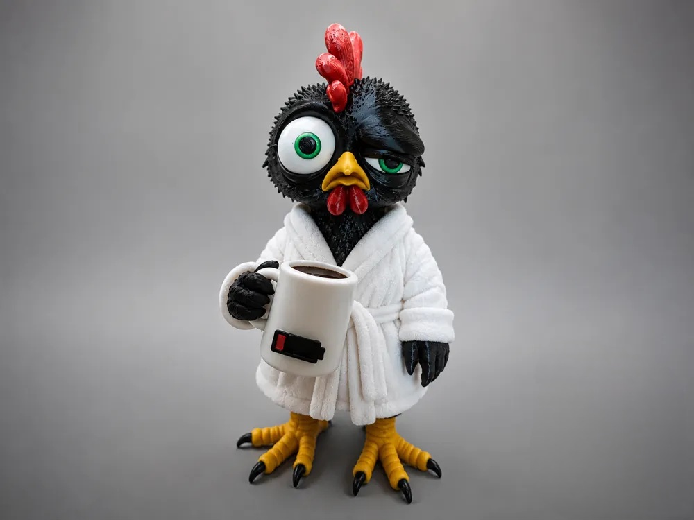 1000151233 Figurine Poule stylisé – Image 1