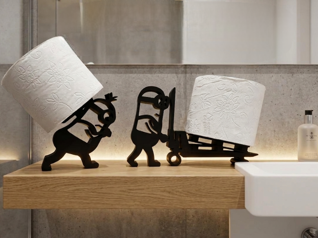 1000151447 Les Minions en pleine mission rouleau - support papier toilette Les Minions – Image 1