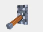 Interrupteur mural à levier unique - Minecraft