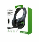 Nacon Casque stéréo Gaming pour Xbox Series, Compatible Xbox One,ps4,ps5,switch,pc,portable avec Microphone orientable et détachable. Couleur: Noir + Vert