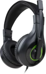 Nacon Casque stéréo Gaming pour Xbox Series, Compatible Xbox One,ps4,ps5,switch,pc,portable avec Microphone orientable et détachable. Couleur: Noir + Vert – Image 3