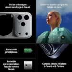 Apple iPhone 17 Pro 256 Go : Écran 6,3 pouces avec ProMotion jusqu’à 120 Hz, Puce A19 Pro, Autonomie prodigieuse, Système caméra Pro Fusion avec caméra avant Center Stage ; Orange cosmique – Image 4