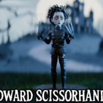 Figurine Edward aux mains d'argent - Fan Art Tim Burton