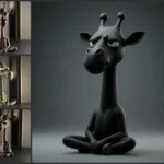 Figurine Girafe Zen Grincheuse