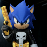 Figurine Sonic en mode Punisher 30cm