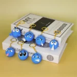 Porte-clés emoji visage bleu, emoji visage bleu – Image 4