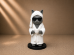 Figurine Chat de Café Impertinent – Décor Mignon et Décontracté