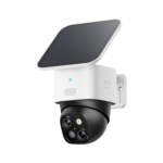eufy Security SoloCamS340 caméra de sécurité Solaire, Camera Surveillance WiFi exterieure sans Fil, Surveillance 360° 3K, sans Angle Mort, Wi-FI 2, 4 GHz, sans Frais mensuels, Compatible HomeBase 3