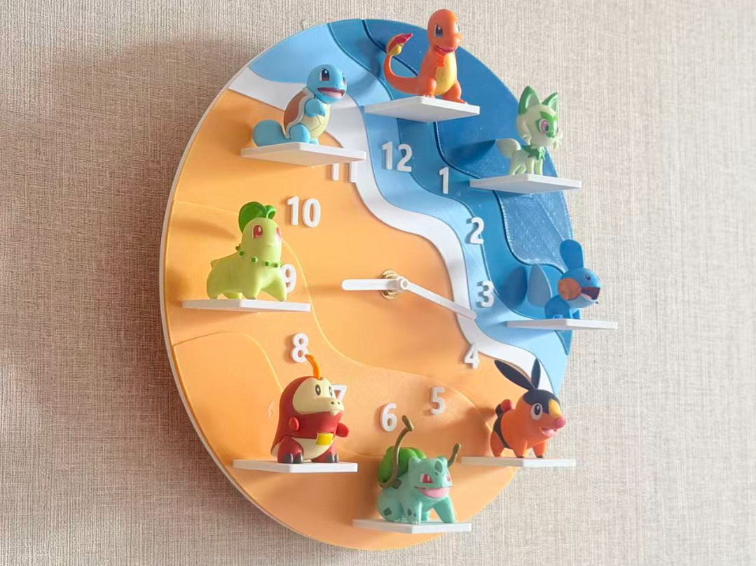 2c3da424e65baaa263cd5dd116a476da Horloge murale pour figurines – Image 1