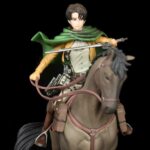 Levi Figurine Banpresto Survey Corps Levi Équitation Figurines Anime Collection Modèle Statue Bureau Fans Cadeaux Taille 19 cm – Image 2