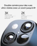eufy Security SoloCamS340 caméra de sécurité Solaire, Camera Surveillance WiFi exterieure sans Fil, Surveillance 360° 3K, sans Angle Mort, Wi-FI 2, 4 GHz, sans Frais mensuels, Compatible HomeBase 3 – Image 2