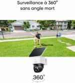 eufy Security SoloCamS340 caméra de sécurité Solaire, Camera Surveillance WiFi exterieure sans Fil, Surveillance 360° 3K, sans Angle Mort, Wi-FI 2, 4 GHz, sans Frais mensuels, Compatible HomeBase 3 – Image 4