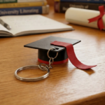 Porte-clés Casquette de Diplômé – Idée Cadeau de Bal de Fin d'Année
