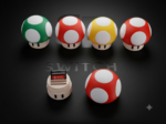 5 Porte-Cartouches Nintendo Switch : Des Champignons Power-Up