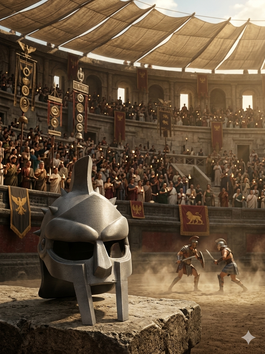Gemini_Generated_Image_8n2jdw8n2jdw8n2j Casque de Gladiateur Maximus – Image 1