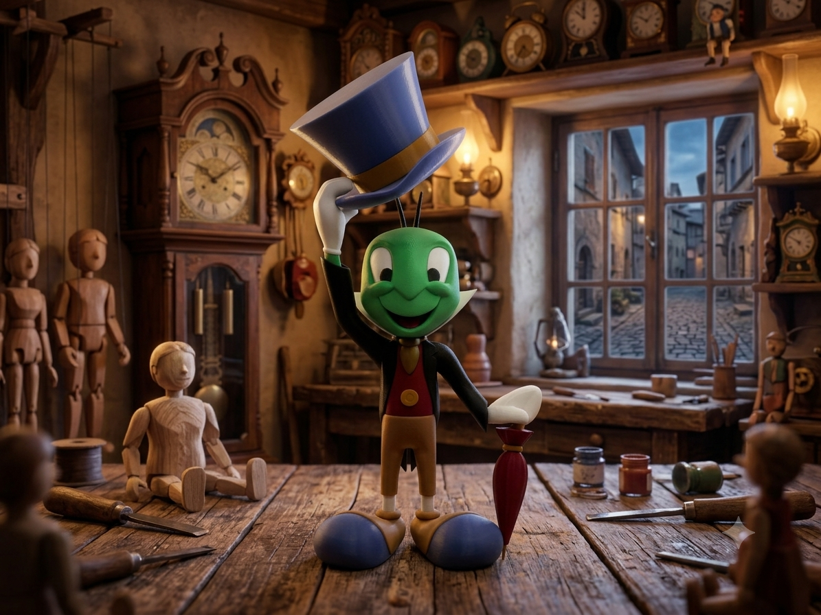 Gemini_Generated_Image_utdb21utdb21utdb Figurine Jiminy Cricket - Pinocchio – Image 1