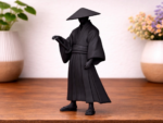 Figurine de samouraï avec Katana – Édition Noir Mat – Image 3