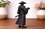 Figurine de samouraï avec Katana – Édition Noir Mat – Image 2
