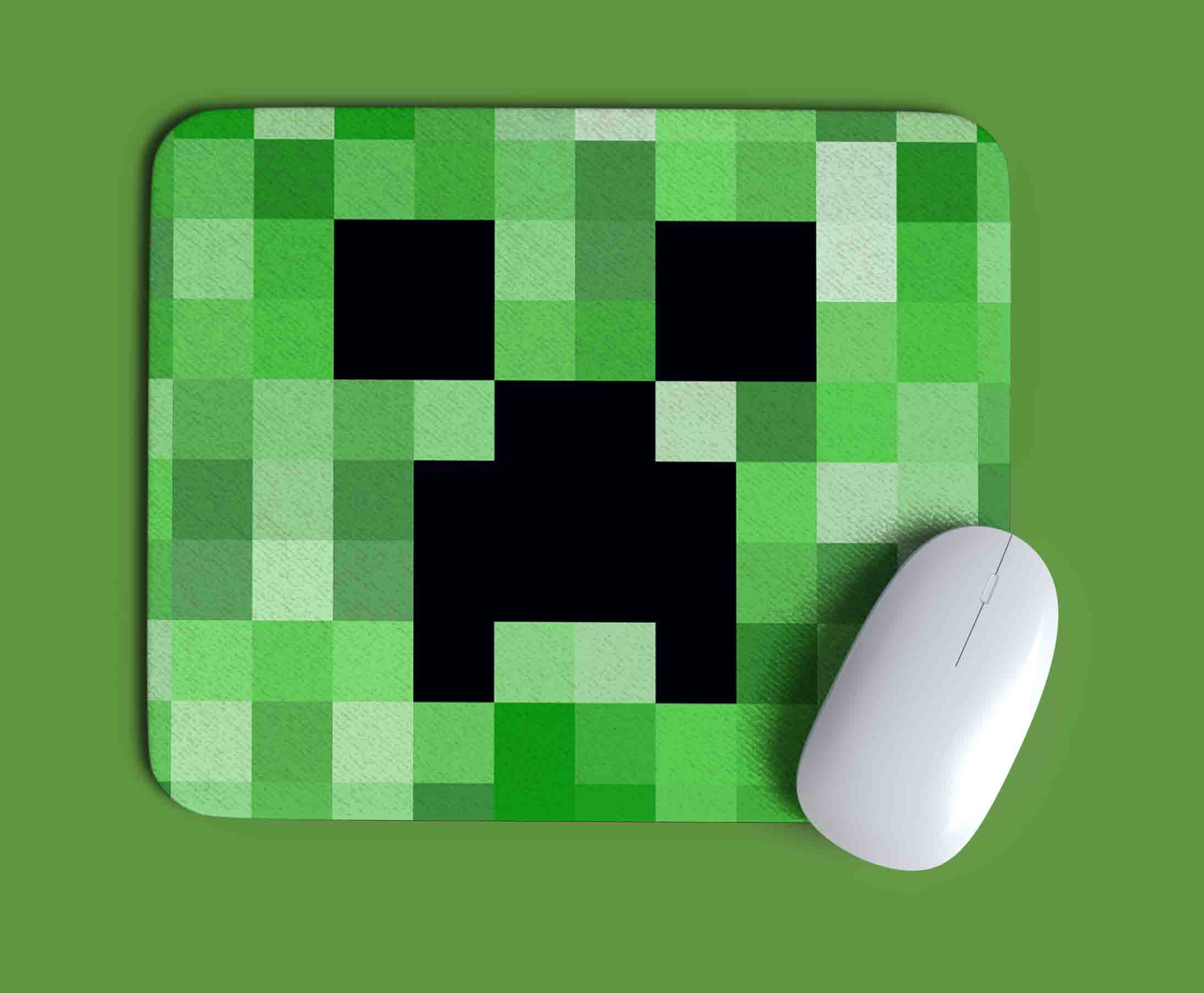 Minecraft-creeper-mouse-pad Un tapis de souris Minecraft Creeper léger et compact – Image 1
