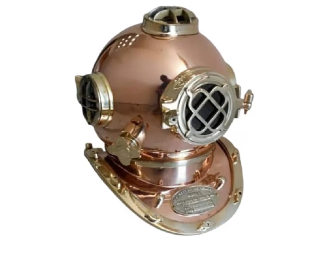 Screenshot_20260625_223017_Amazon Shopping Casque de plongée marine antique - Casque de plongée marine - Taille complète - Bleu marine - Casque de plongeur en V Mark – Image 1