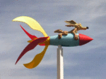 Figurine Coyote Fusée - Éolienne