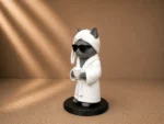 Figurine Chat de Café Impertinent – Décor Mignon et Décontracté – Image 4