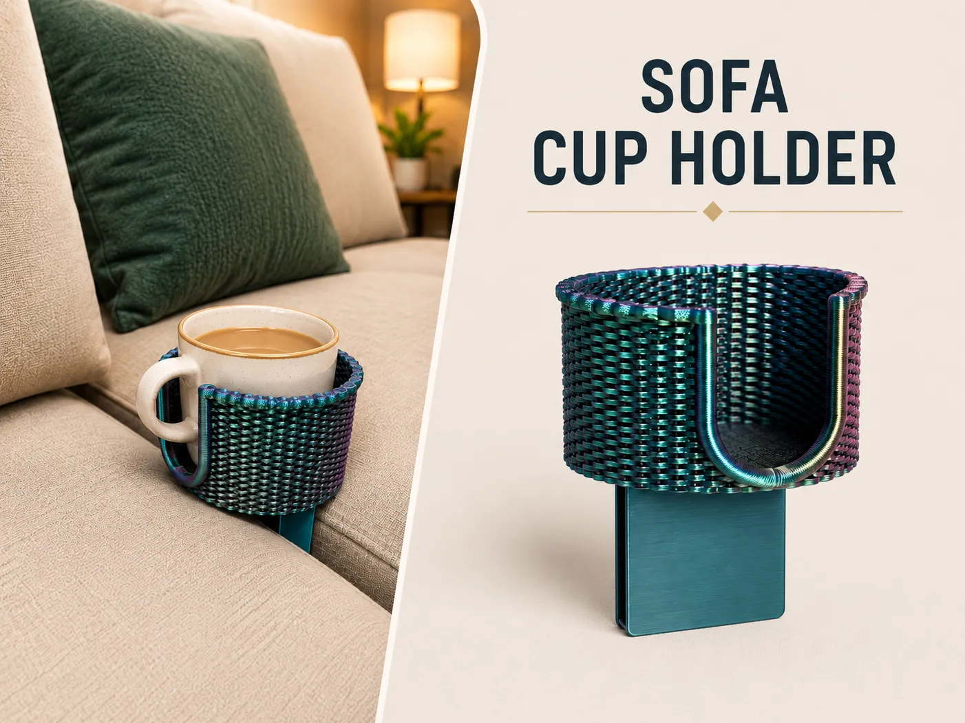fa19a4b86b67f23a Porte-gobelet ou mug de canapé - Sofa Cup Holder – Image 1