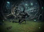 Modèle Alien Xénomorphe Figurine grandeur nature - 1,5 m de haut